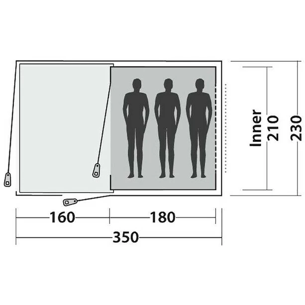 Easy Camp Galaxy 300 Tent rustic green 6 Easy Camp Galaxy 300 Tent rustic green - Image 4