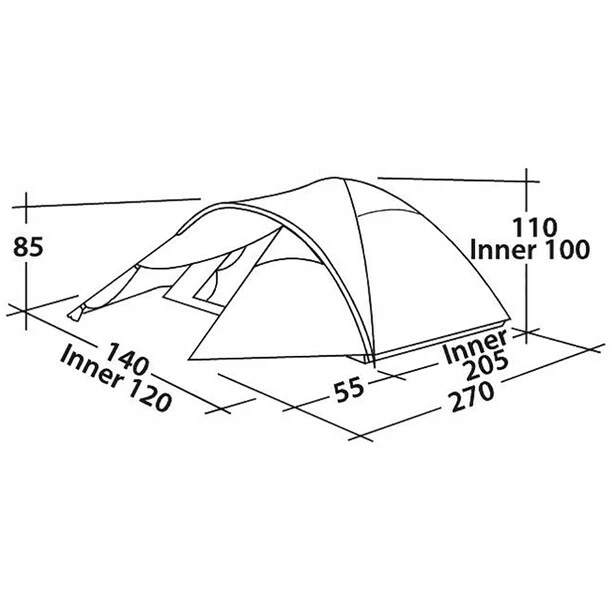 Easy Camp Quasar 200 Tent rustic green 4 Easy Camp Quasar 200 Tent rustic green - Image 2