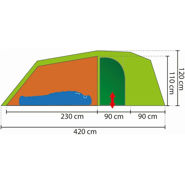 Rejka Antao III Light HC Tent emerald green 5 Rejka Antao III Light HC Tent emerald green - Image 3
