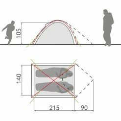 VAUDE Campo Compact 2P Tent chute green 7 VAUDE Campo Compact 2P Tent chute green -Person Tents Sales vaude campo compact 2p tent chute green 3