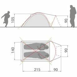 VAUDE Campo Compact XT 2P Tent chute green -Person Tents Sales vaude campo compact xt 2p tent chute green 4