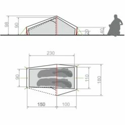 VAUDE Lizard Seamless 1-2P Tent cress green -Person Tents Sales vaude lizard seamless 1 2p tent cress green 3